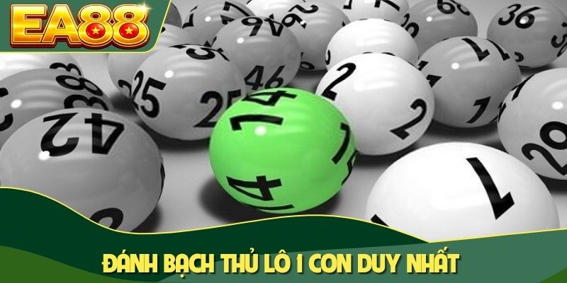 Đánh bạch thủ lô 1 con duy nhất